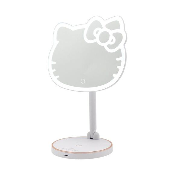 Hello Kitty LED Rechargeable Makeup Mirror w/ Wireless Charging Phone Pad - Picture 7 of 7
